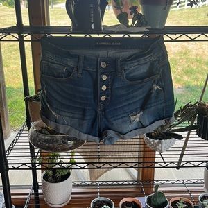 Express jean shorts.